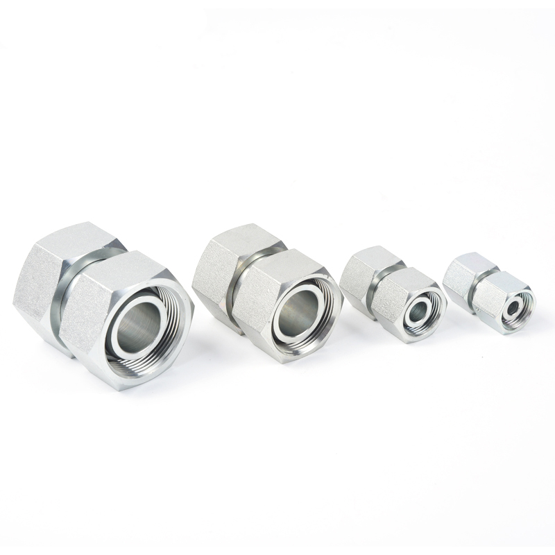 3C 3D GZ Straight Tube Adapters with Swivel Nut