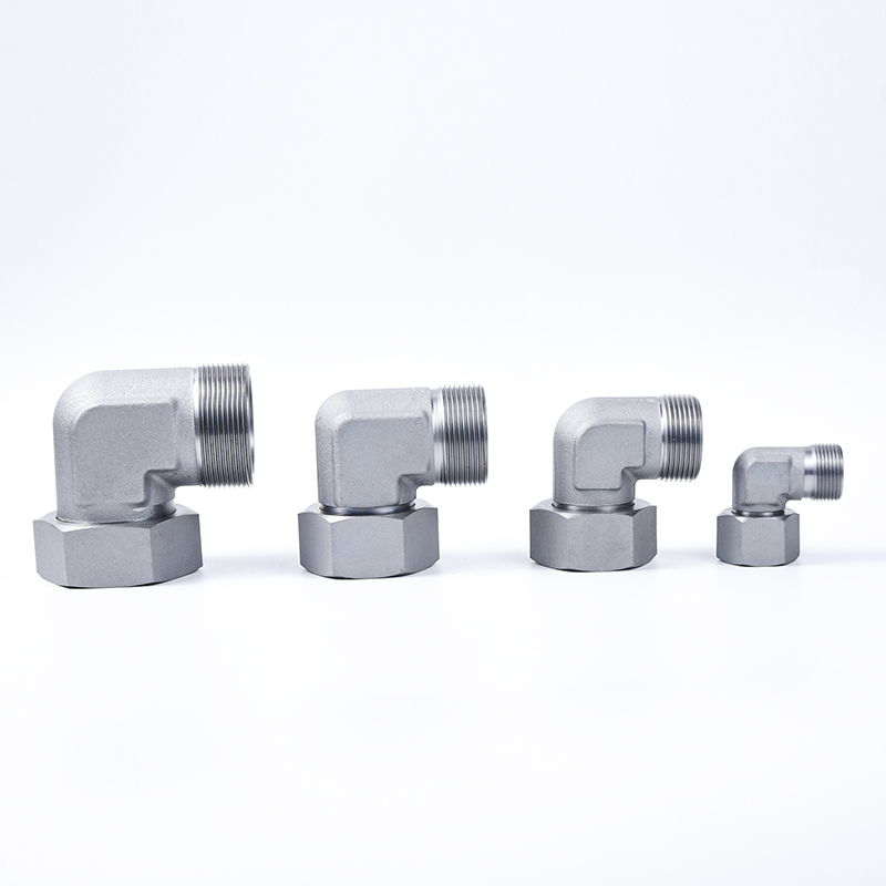 2C9 2D9 EW Reducer tube adaptor with swivel nut 90° elbow