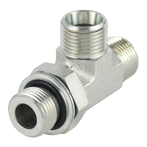 ACCH-OG / ADDH-OG / ACCH-OG/RN / ADDH-OG/RN Series Metric Male 24&deg; Cone Run Tee with Adjustable Stud End (ISO 6149-2)