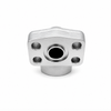 SAE 90&deg; 4-Bolt Flange to BSPP Female Thread Elbow