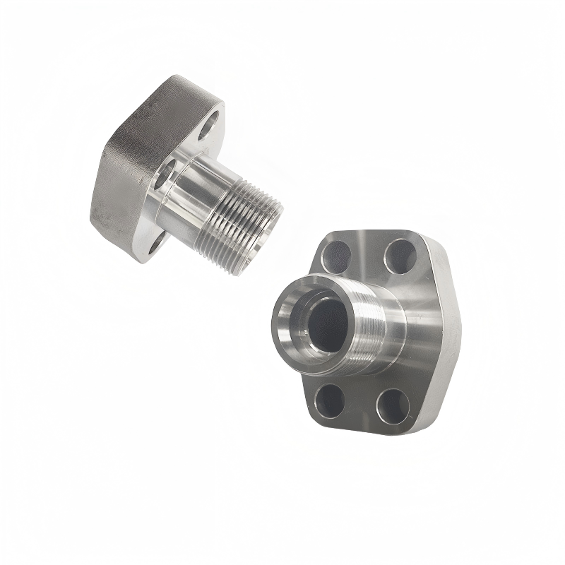 SAE Straight 4-Bolt Flange with EO 24&deg; Cone End