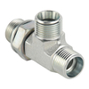 ACCH-OG / ADDH-OG / ACCH-OG/RN / ADDH-OG/RN Series Metric Male 24&deg; Cone Run Tee with Adjustable Stud End (ISO 6149-2)