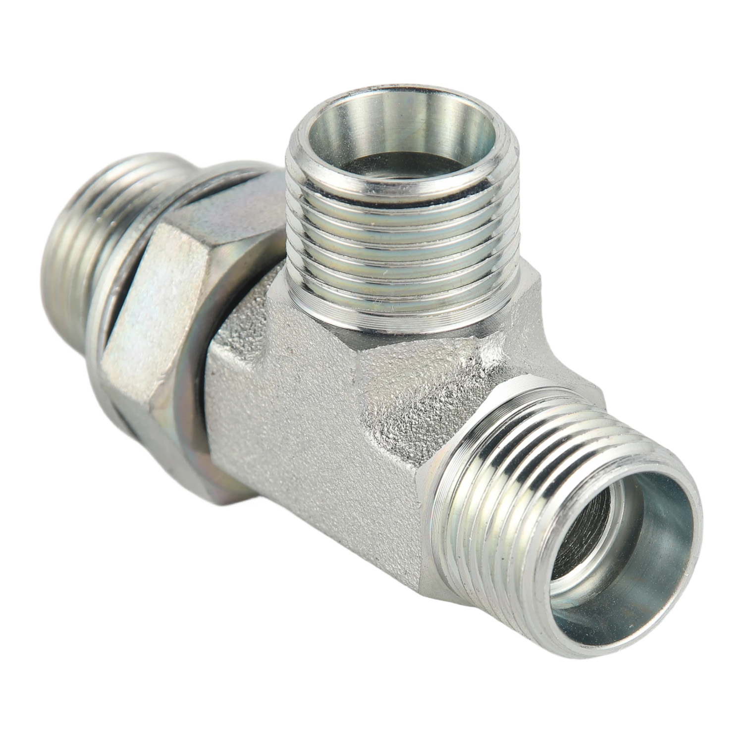 ACCH-OG / ADDH-OG / ACCH-OG/RN / ADDH-OG/RN Series Metric Male 24&deg; Cone Run Tee with Adjustable Stud End (ISO 6149-2)