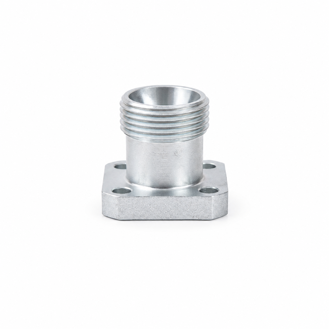 BFG Series Gear Pump Straight Square Flange Adapter with EO 24&deg; Cone Connection