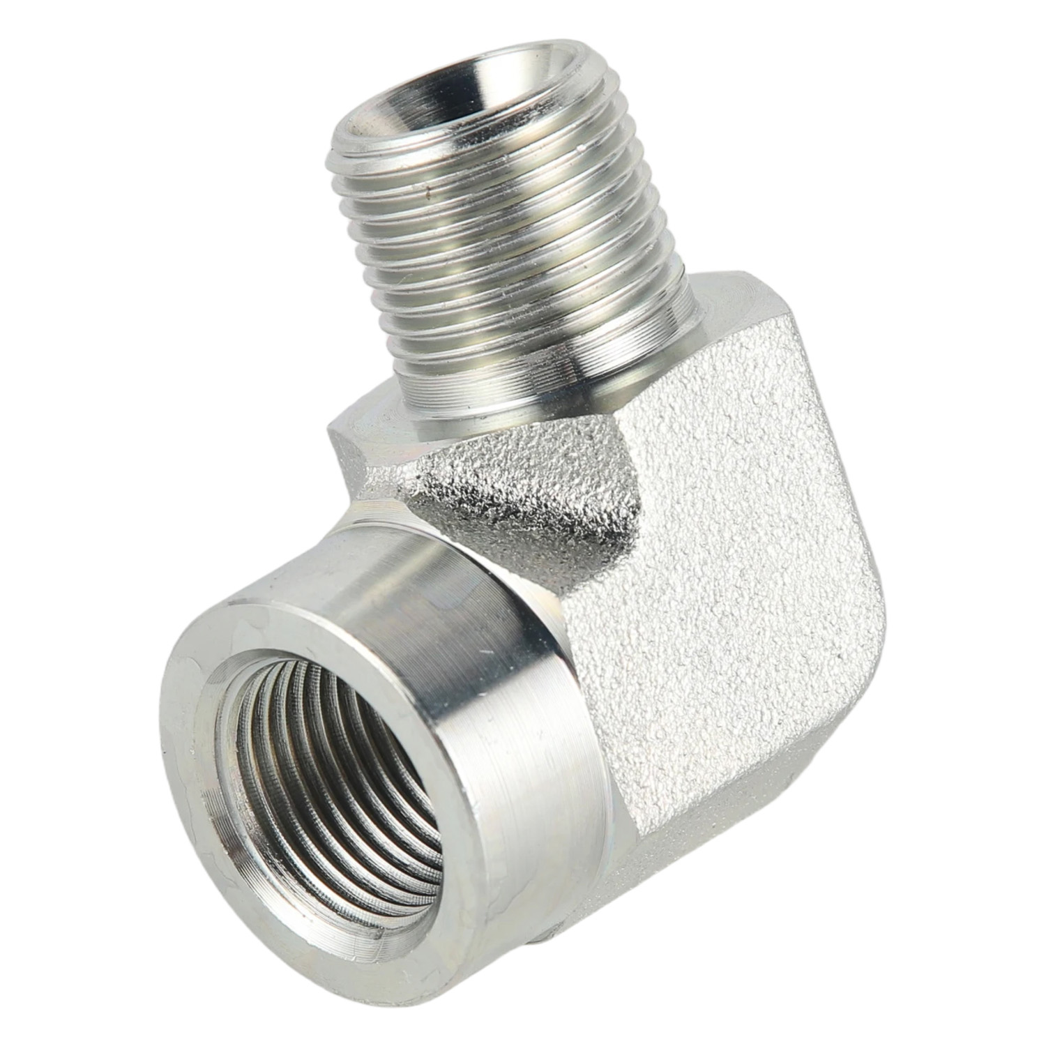 5B9 90&deg; Elbow BSP Male 60&deg; Seat / BSP Female ISO 1179 Hydraulic Adapter