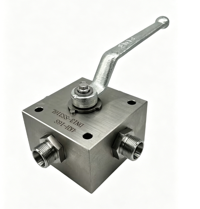 BKR/BKN/BKHL/BKHS High Pressure Four-way Ball Valve