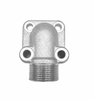 Gear Pump Flange 90&deg; Elbow with EO 24&deg; Cone End