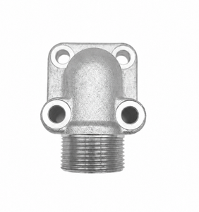 Gear Pump Flange 90&deg; Elbow with EO 24&deg; Cone End