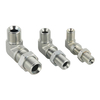 6B9 / 6B9-LN Series 90&deg; Elbow BSP Male 60&deg; Seat Bulkhead Fitting