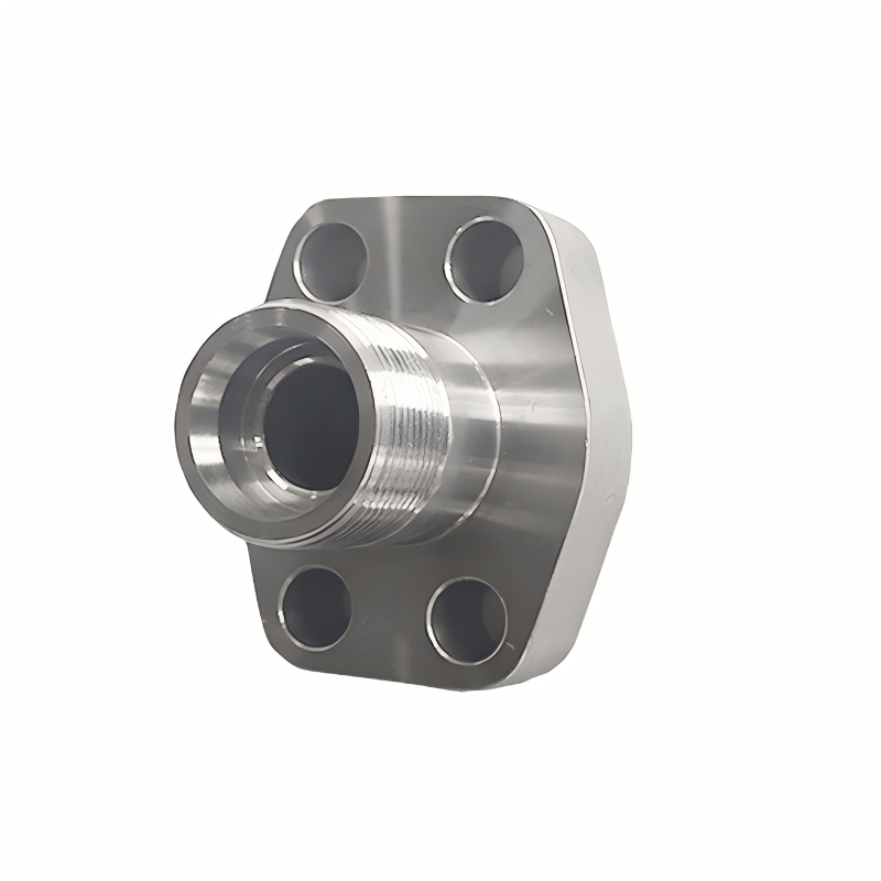 SAE Straight 4-Bolt Flange with EO 24&deg; Cone End