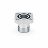 BFG Series Gear Pump Straight Square Flange Adapter with EO 24&deg; Cone Connection