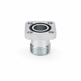 BFG Series Gear Pump Straight Square Flange Adapter with EO 24&deg; Cone Connection
