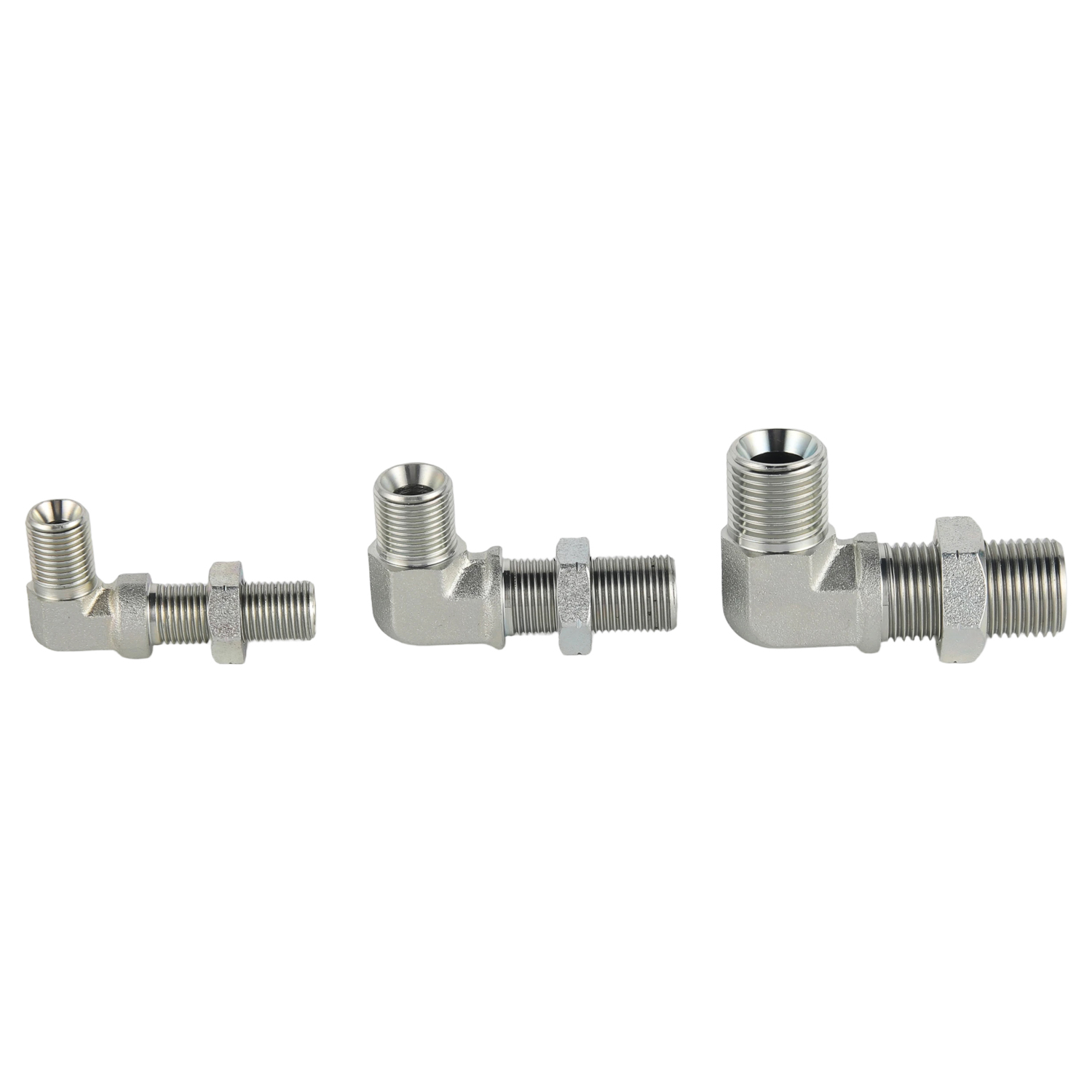 6B9 / 6B9-LN Series 90&deg; Elbow BSP Male 60&deg; Seat Bulkhead Fitting