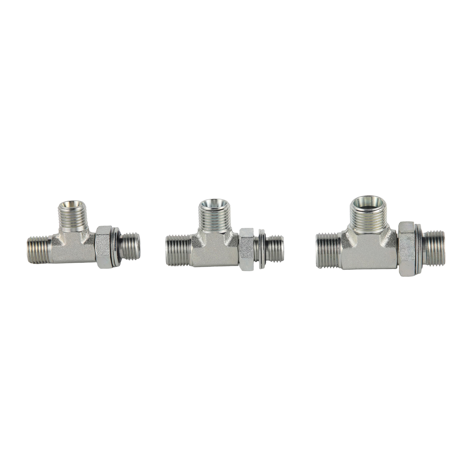 ACCH-OG / ADDH-OG / ACCH-OG/RN / ADDH-OG/RN Series Metric Male 24&deg; Cone Run Tee with Adjustable Stud End (ISO 6149-2)