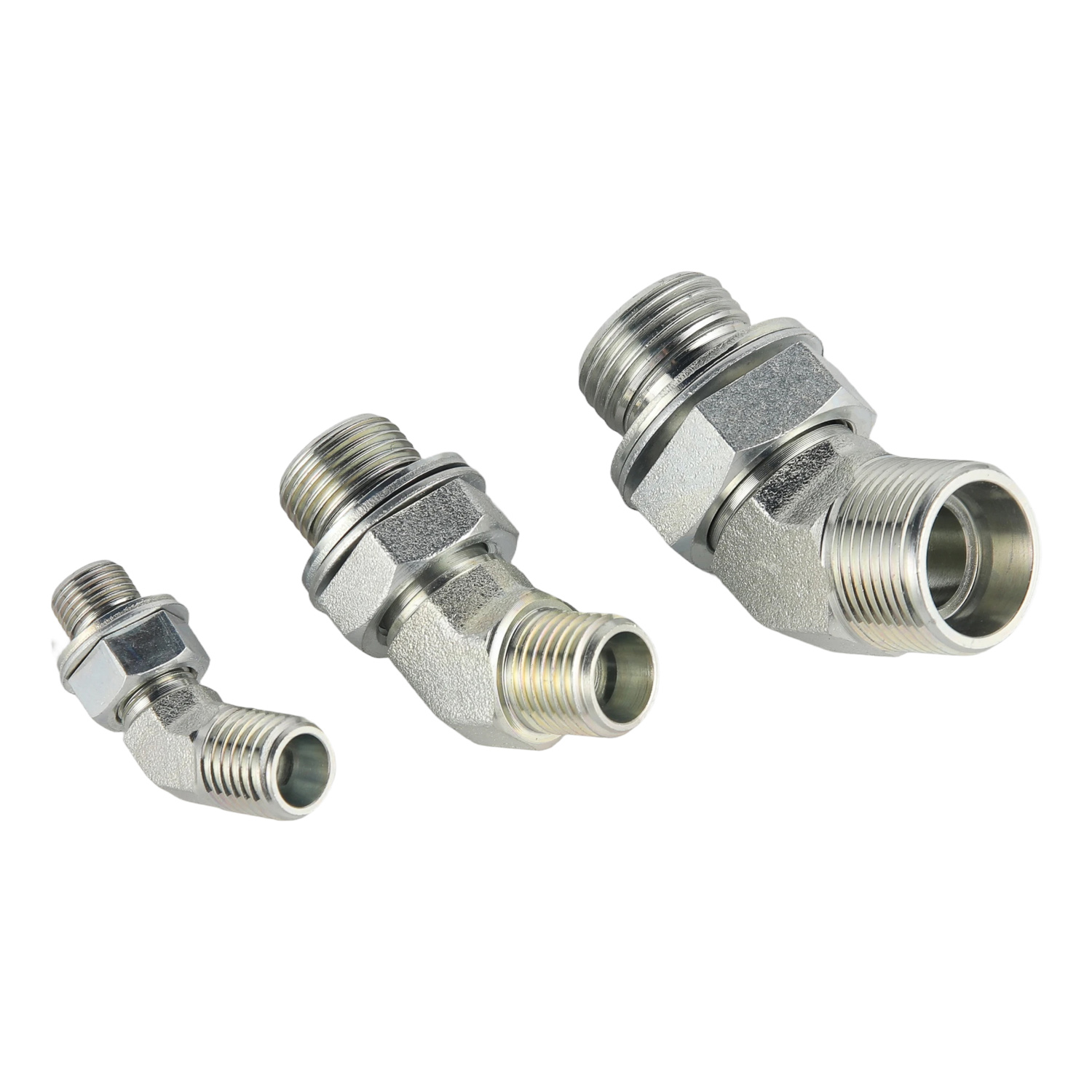 1CG4-OG / 1DG4-OG / 1CG4-OG/RN / 1DG4-OG/RN Series 45&deg; BSP Thread Adjustable Stud Elbow with O-Ring Seal