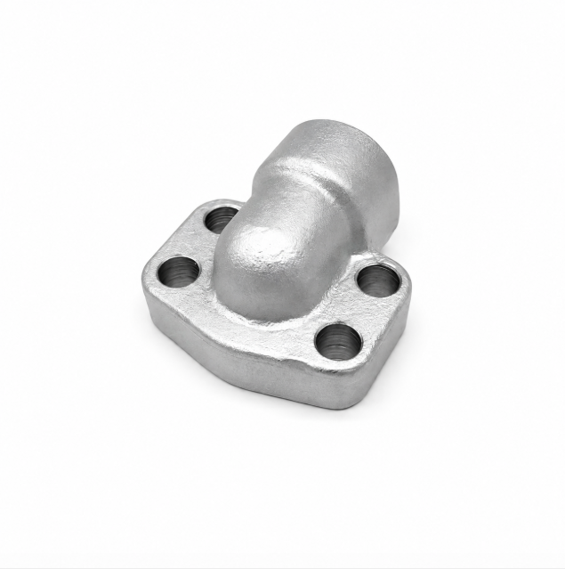 SAE 90&deg; 4-Bolt Flange to BSPP Female Thread Elbow