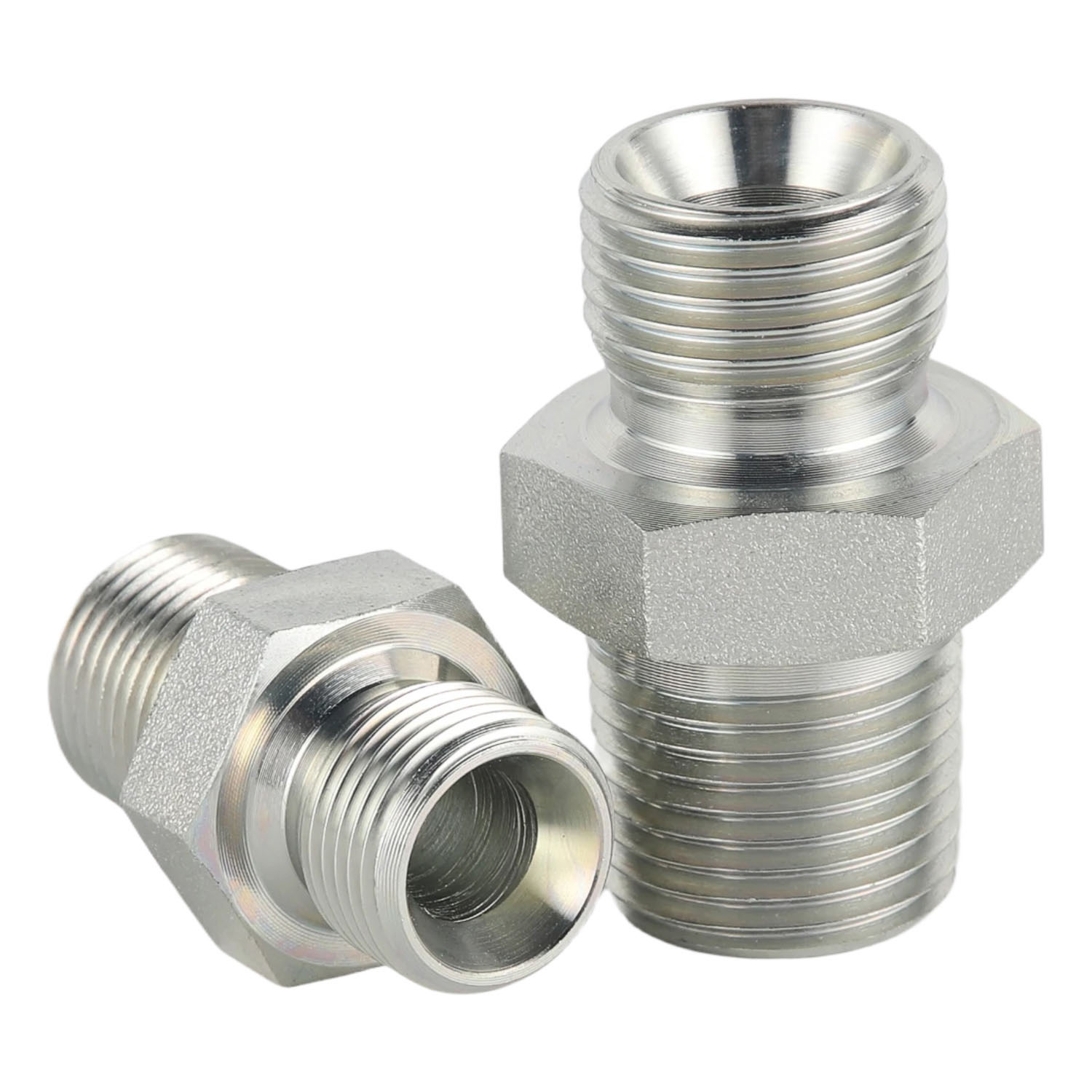 1BN BSP MALE DOUBLE USE FOR 60&deg; CONE SEAT OR BONDED SEAL/ NPT MALE