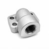 SAE 90&deg; 4-Bolt Flange to BSPP Female Thread Elbow