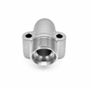 Gear Pump Flange 90&deg; Elbow with EO 24&deg; Cone End