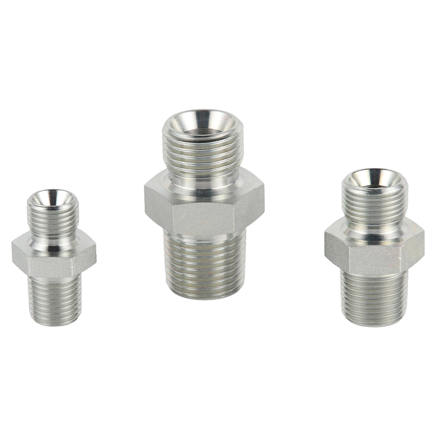 1BN BSP MALE DOUBLE USE FOR 60&deg; CONE SEAT OR BONDED SEAL/ NPT MALE
