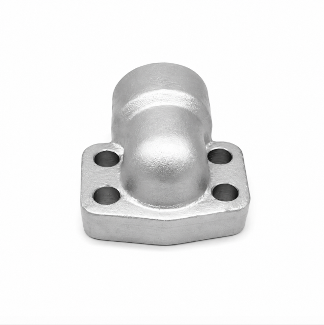 SAE 90&deg; 4-Bolt Flange to BSPP Female Thread Elbow